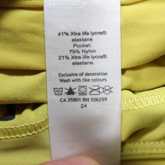 Lululemon Running Shorts Women's 4 Yellow Mesh Lined Z4 - Picture 6 of 6